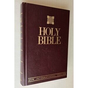 Holy Bible NIV New International Version Red Letter Reference Ed. 1988 HC Zonder